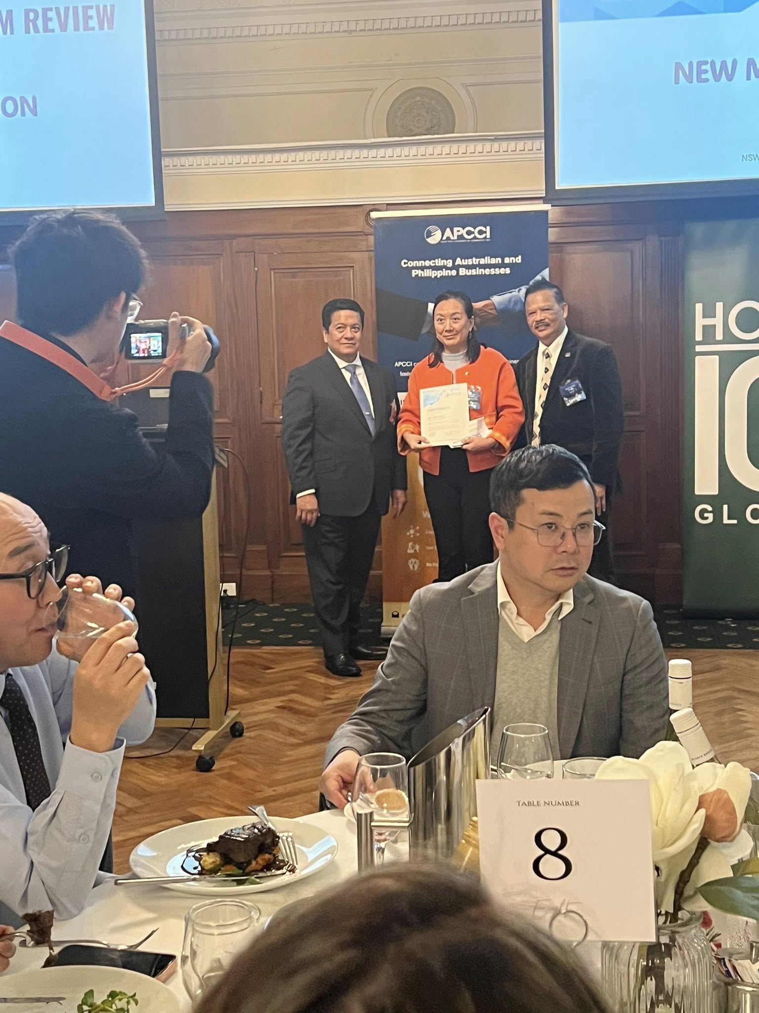 Aust-Phil Trade and Tourism Review and APCCI Officers Induction Night — 29 May 2026 (Certificate presentation on stage)