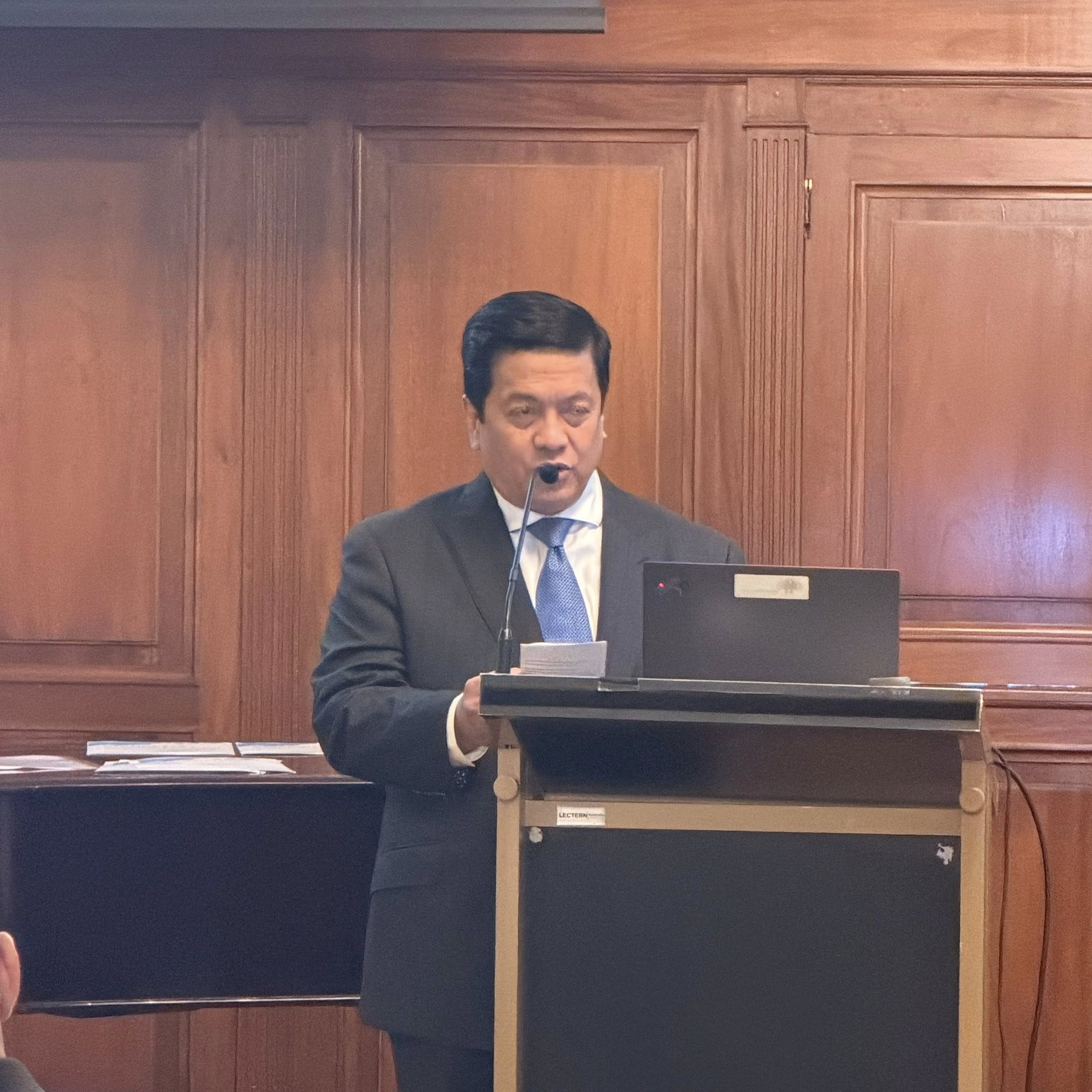Aust-Phil Trade and Tourism Review and APCCI Officers Induction Night — 29 May 2026 (Speaker at podium)
