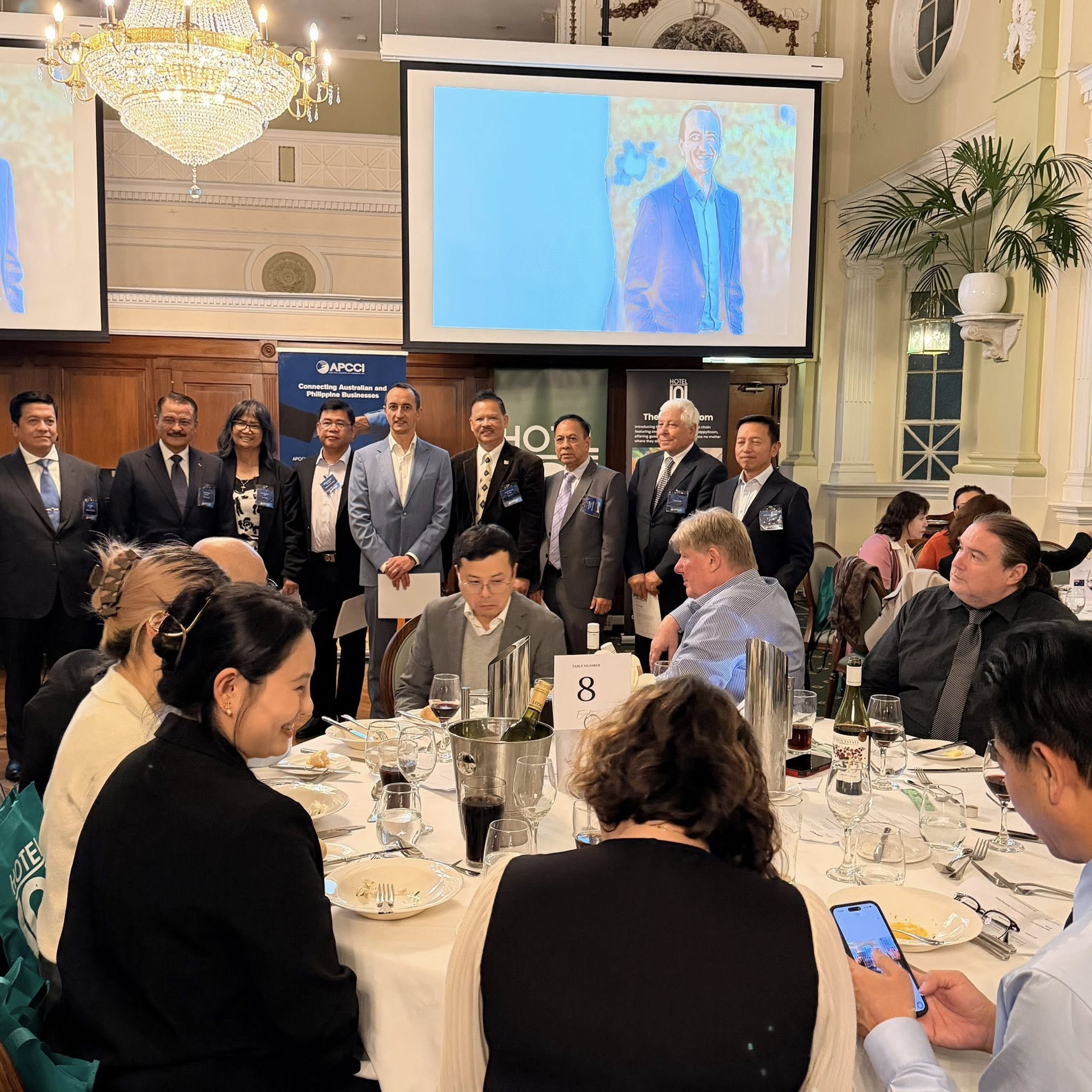 Aust-Phil Trade and Tourism Review and APCCI Officers Induction Night — 29 May 2026 (Officers and guests, wide ceremony view)