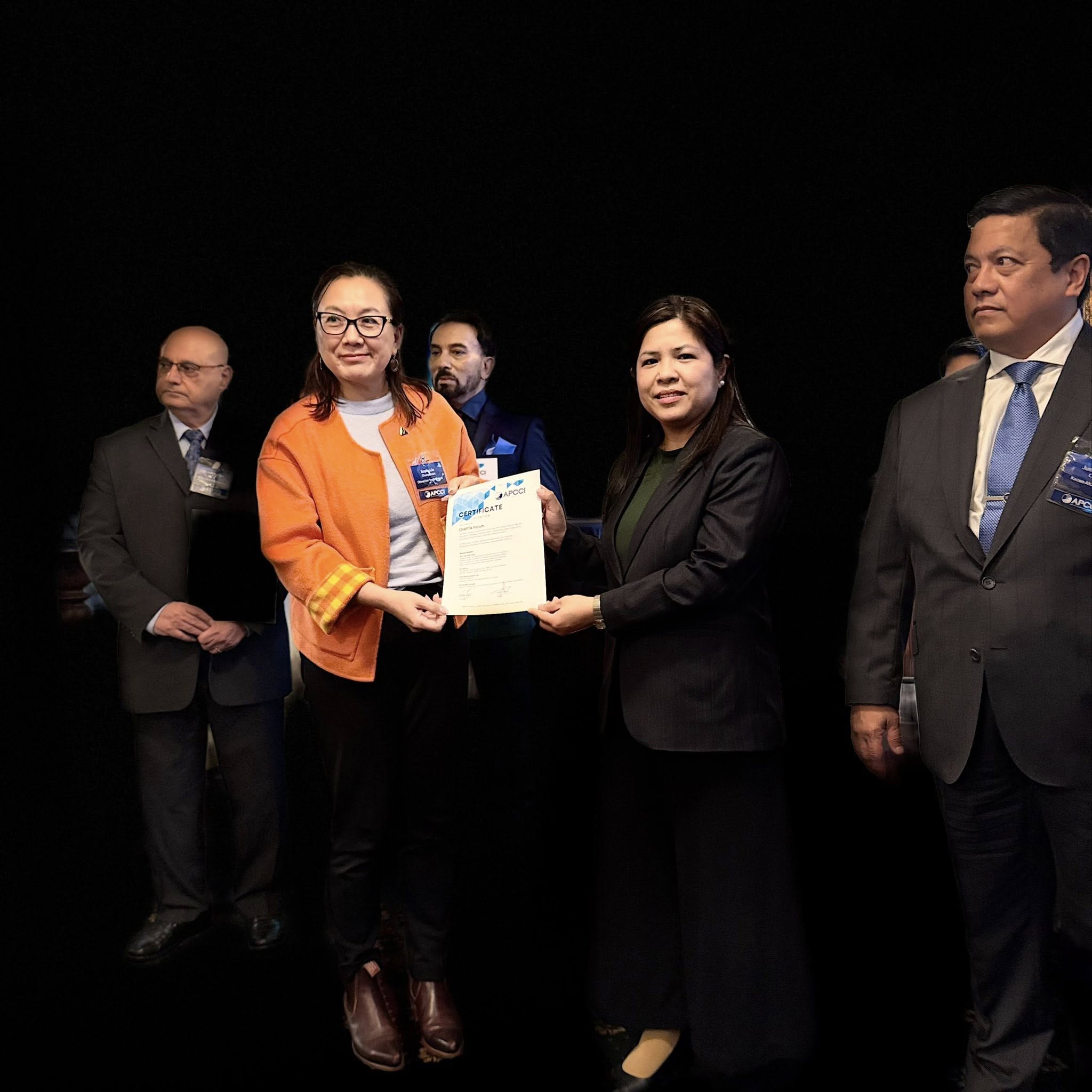 Aust-Phil Trade and Tourism Review and APCCI Officers Induction Night — 29 May 2026 (Certificate presentation on stage)